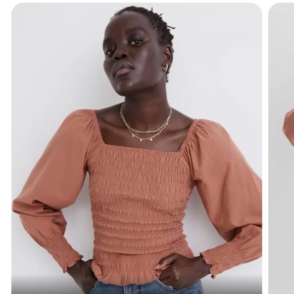 Madewell Smocked Top
